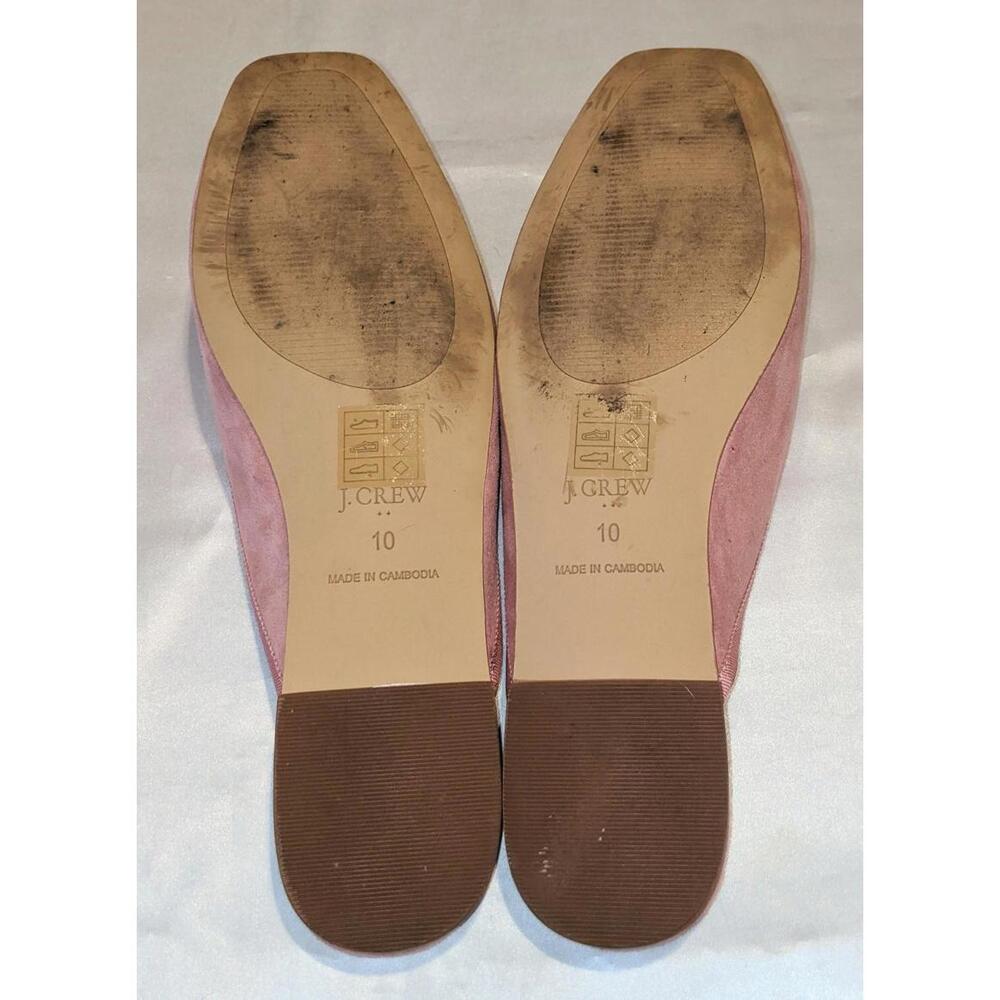 J. Crew Pink Suede Backless Ballet Flats - Picture 7 of 9